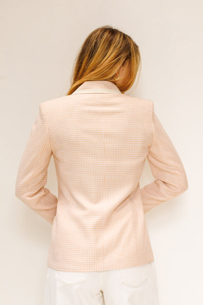 Christian Dior Houndstooth Suit Skirt Set
