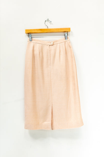 Christian Dior Houndstooth Suit Skirt Set
