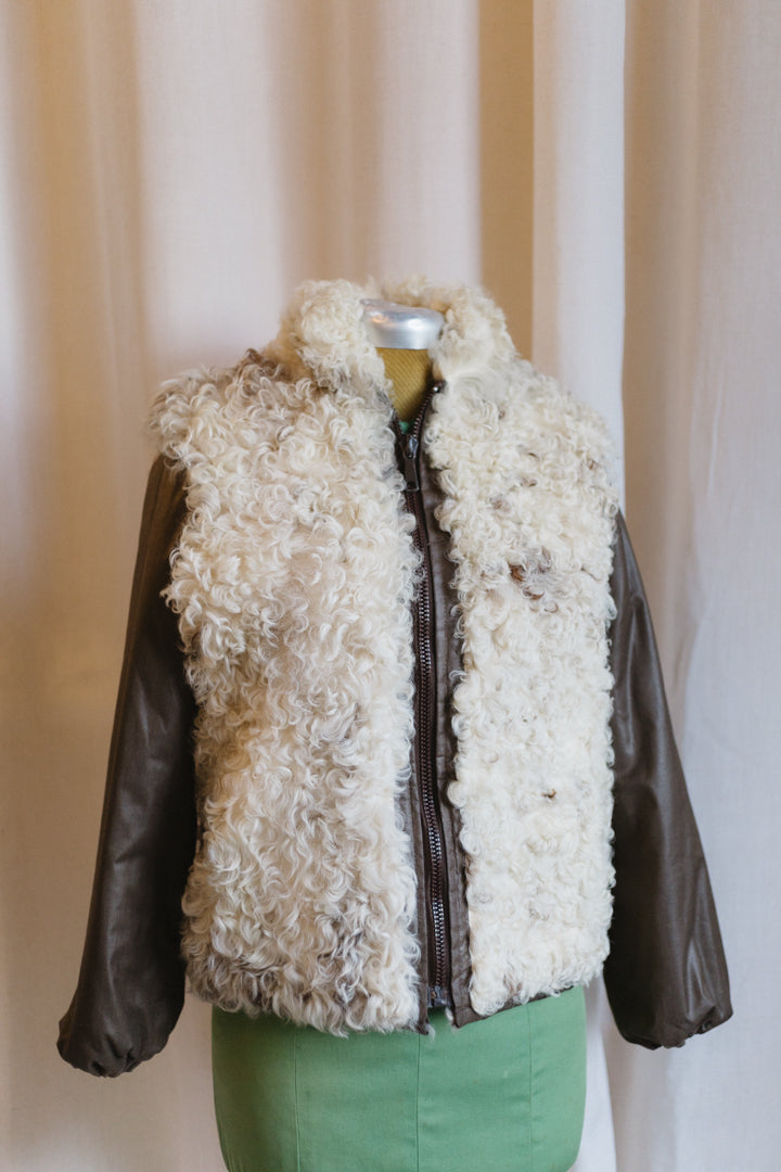 1970s Reversible Curly Fur Coat