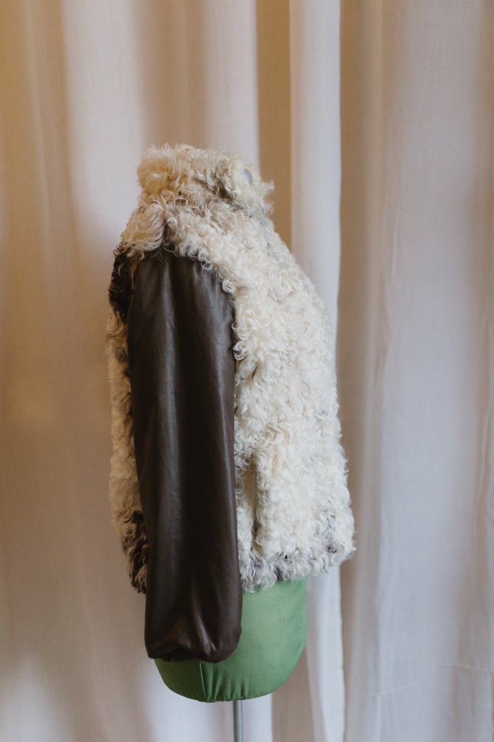 1970s Reversible Curly Fur Coat