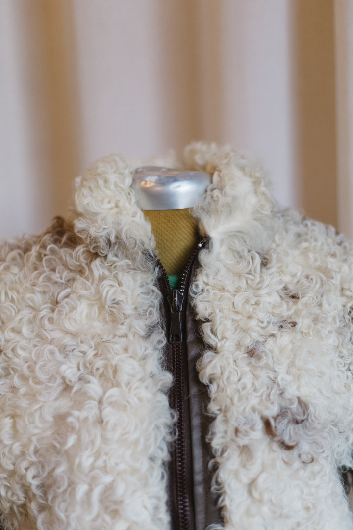 1970s Reversible Curly Fur Coat