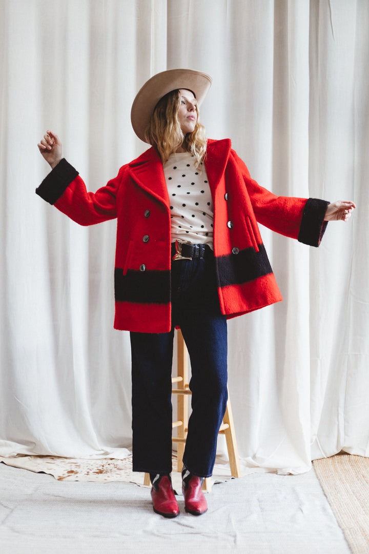 70's Hudson Bay Blanket Coat
