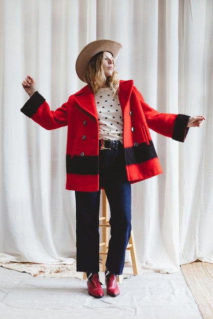 70's Hudson Bay Blanket Coat