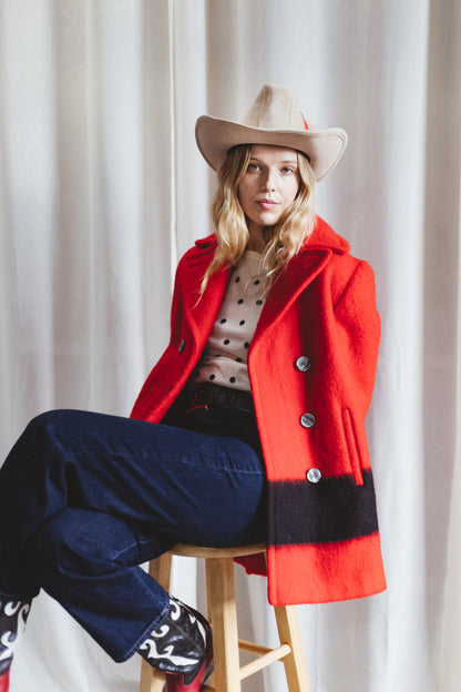 70's Hudson Bay Blanket Coat