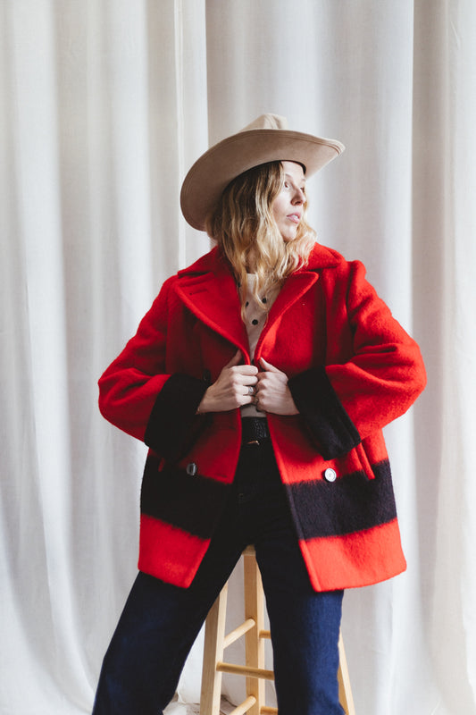 70's Hudson Bay Blanket Coat