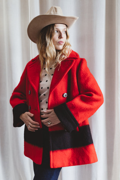 70's Hudson Bay Blanket Coat