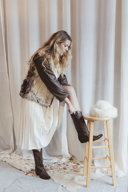 1970s Reversible Curly Fur Coat