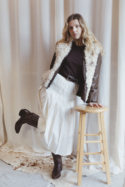 1970s Reversible Curly Fur Coat