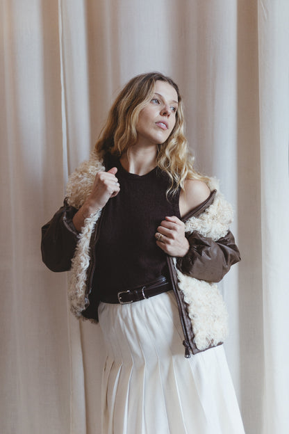 1970s Reversible Curly Fur Coat