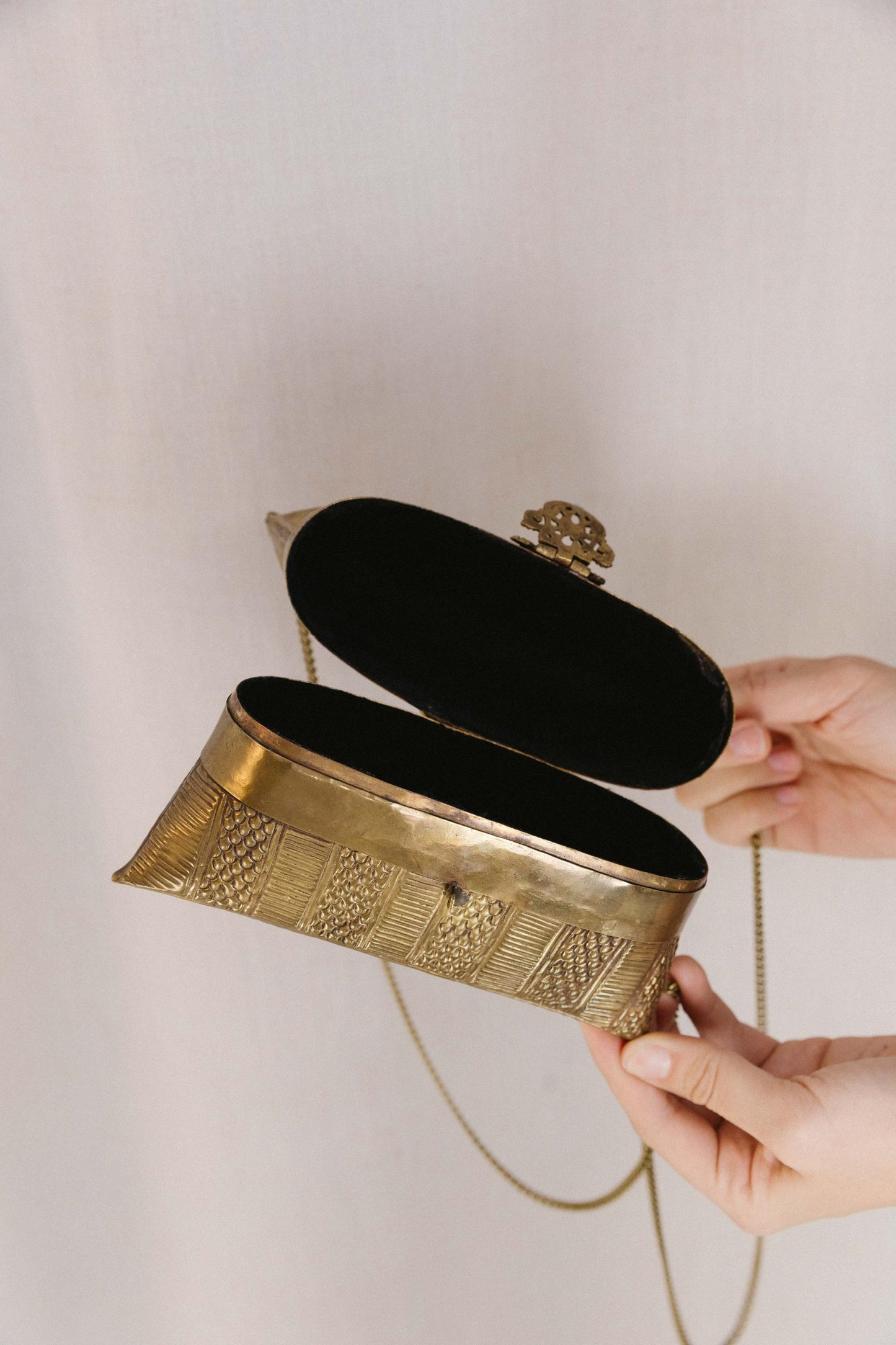1930's Brass Pillow Purse Evening Bag