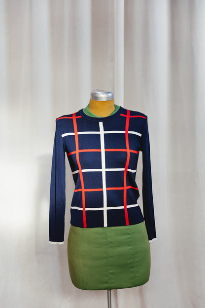 80's RODIER Paris Geometric Top