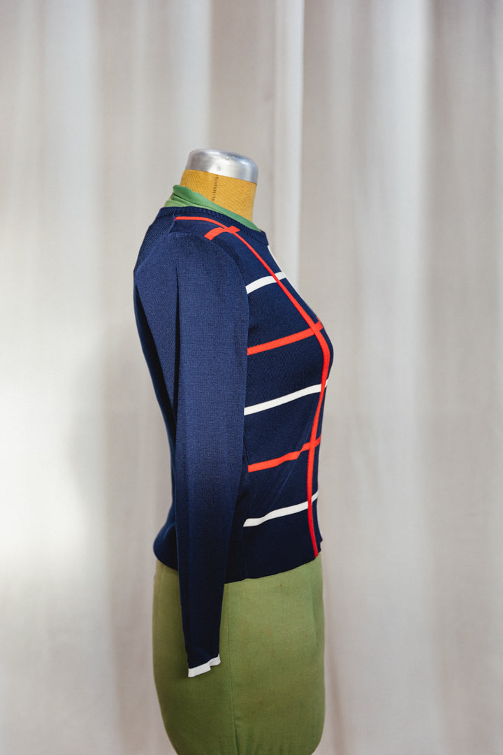 80's RODIER Paris Geometric Top