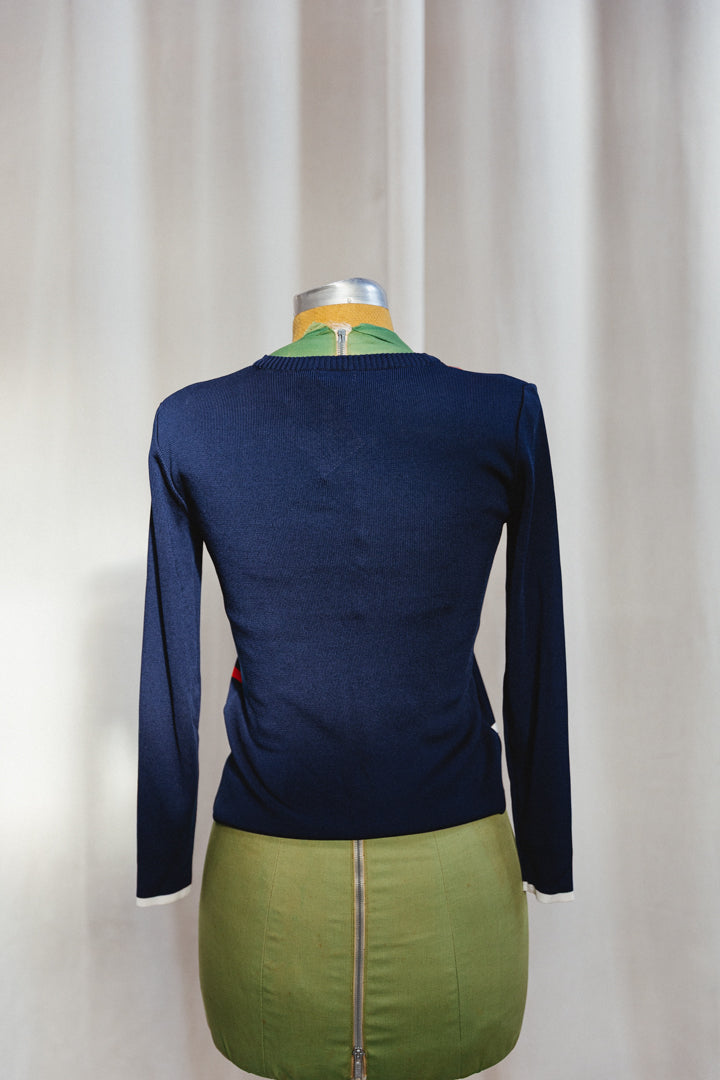 80's RODIER Paris Geometric Top