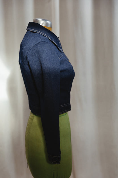 70's Jonathan Logan Petite Collared Crop Jacket