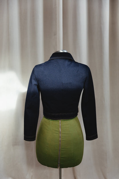 70's Jonathan Logan Petite Collared Crop Jacket