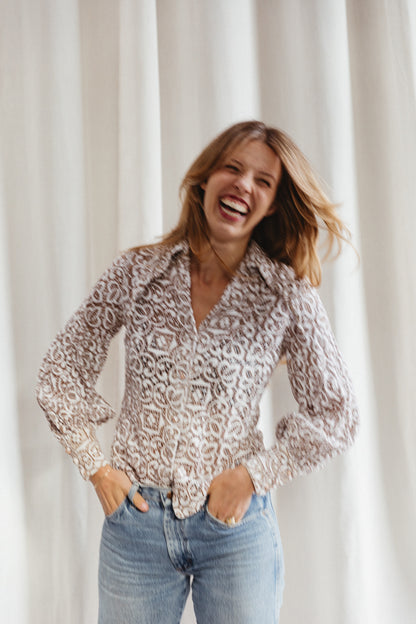 60’s Geno California Lace Balloon Blouse