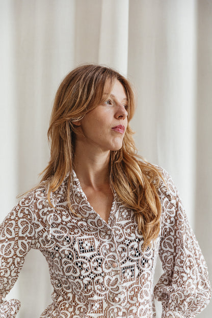 60’s Geno California Lace Balloon Blouse