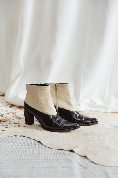 Prada Two Tone Leather Boots