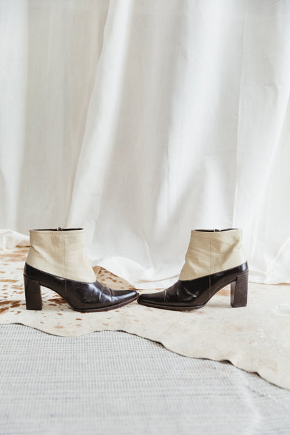 Prada Two Tone Leather Boots