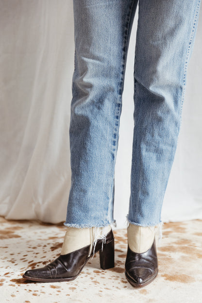 Prada Two Tone Leather Boots