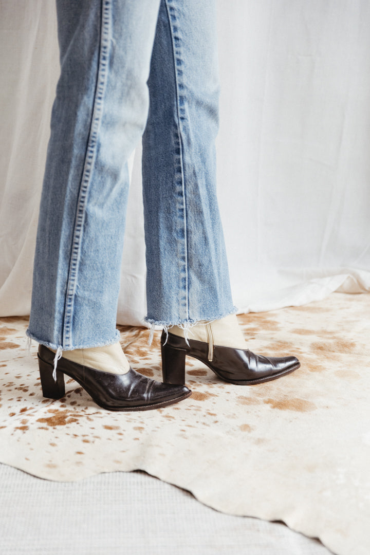 Prada Two Tone Leather Boots