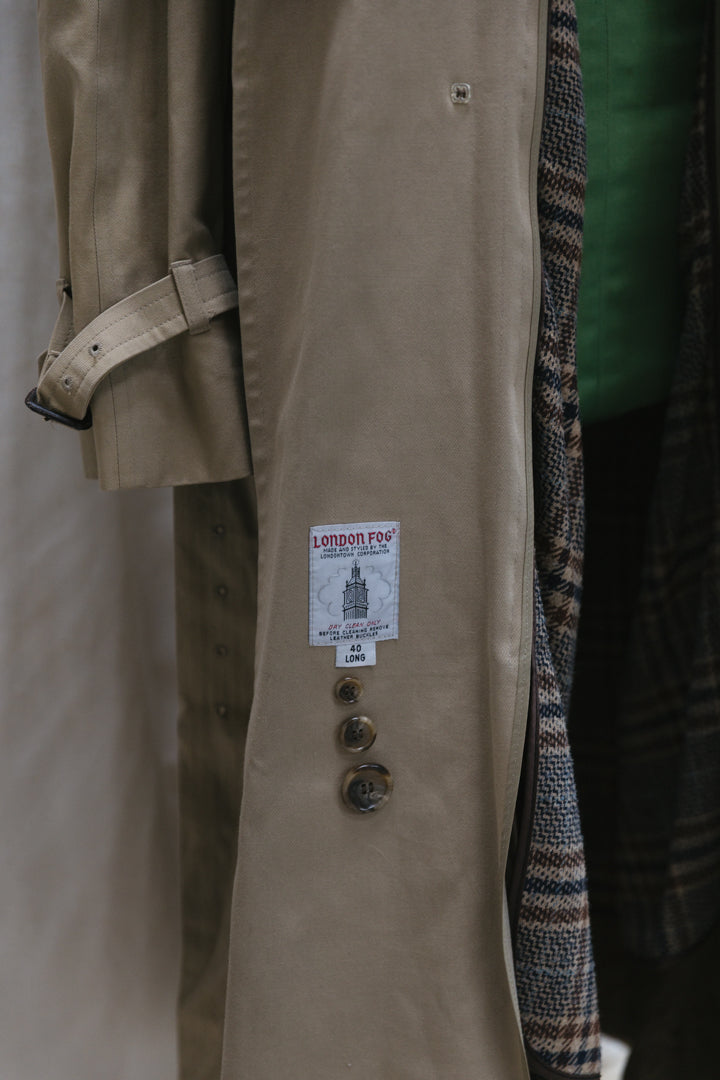 90's London Fog Lined Long Trench